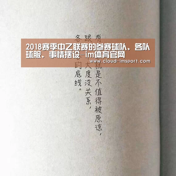 2018赛季中乙联赛的参赛球队、各队球服、事情摆设-im体育官网(图1) im体育网址